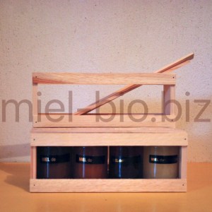 Coffret 4 pots de 125g de miel bio